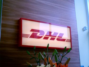 DHL internal sign