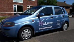 FitMummy blue car