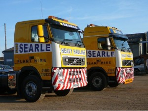 Searle construction vehicles