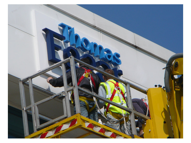 Thomas Eggar outside sign in Crawley