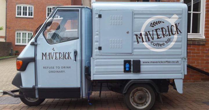 Maverick Coffee Company van signage