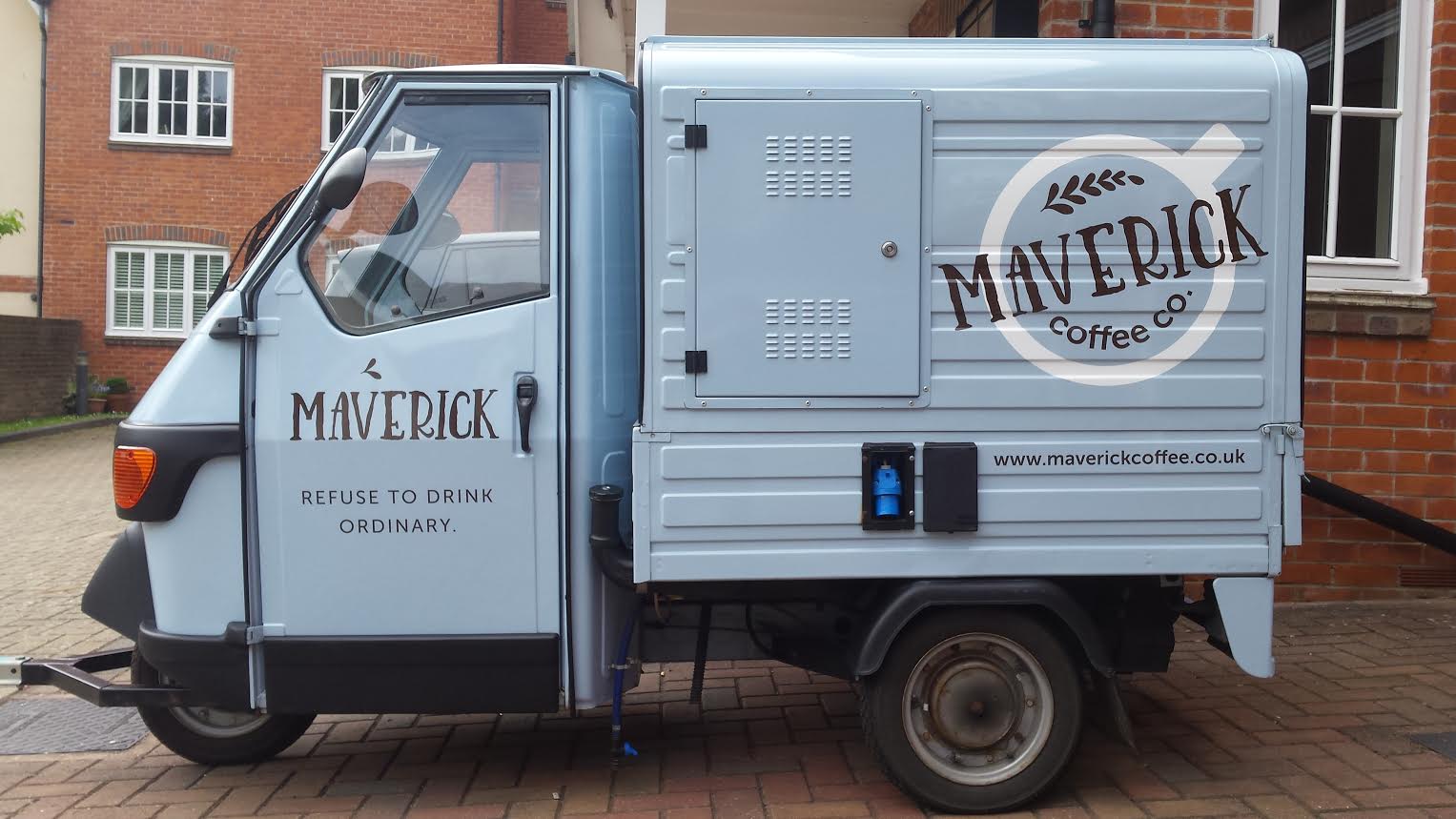 Maverick Coffee Company van signage