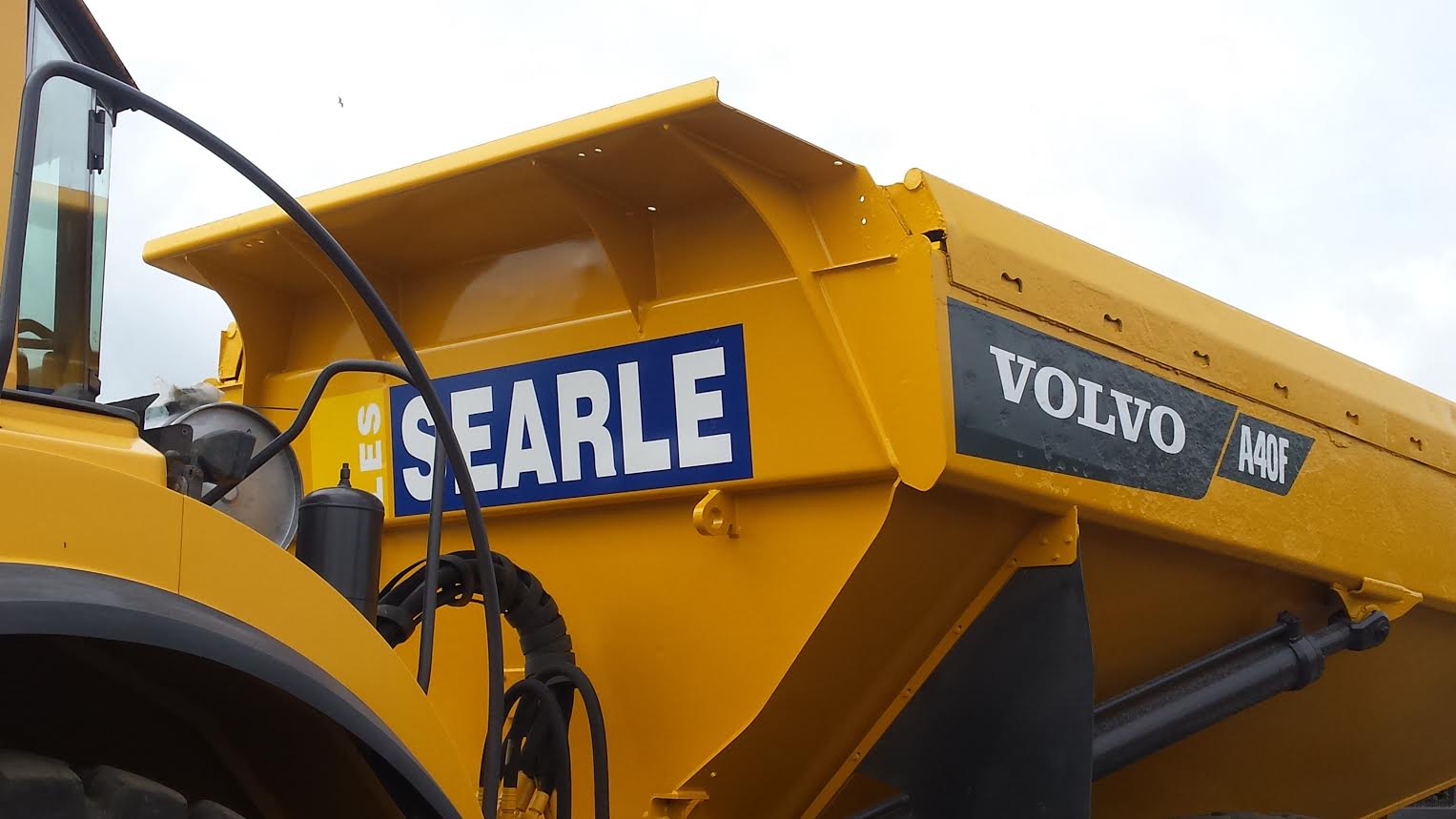 Vehicle signage on Searle machinery