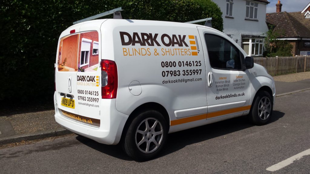 dark oak blinds and shutters vehicle
