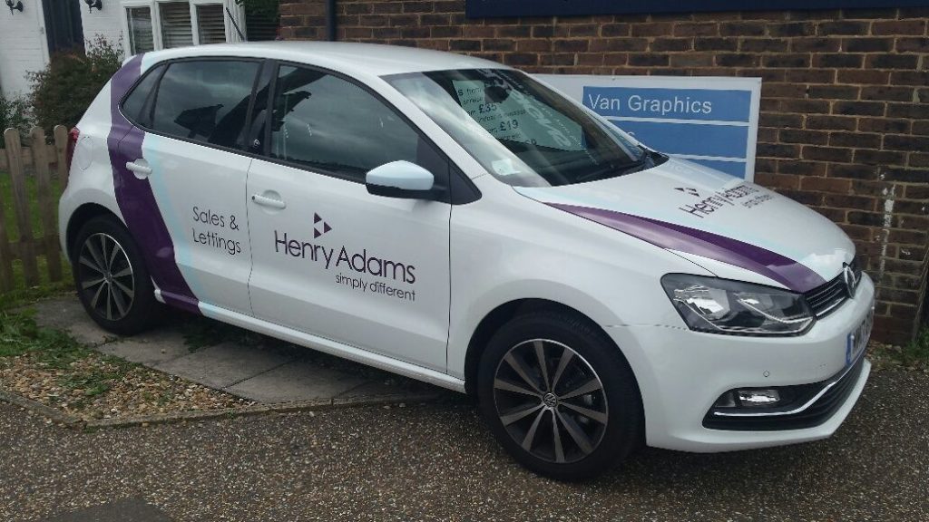 henry adams estate agents vehicle graphics