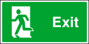 exit sign