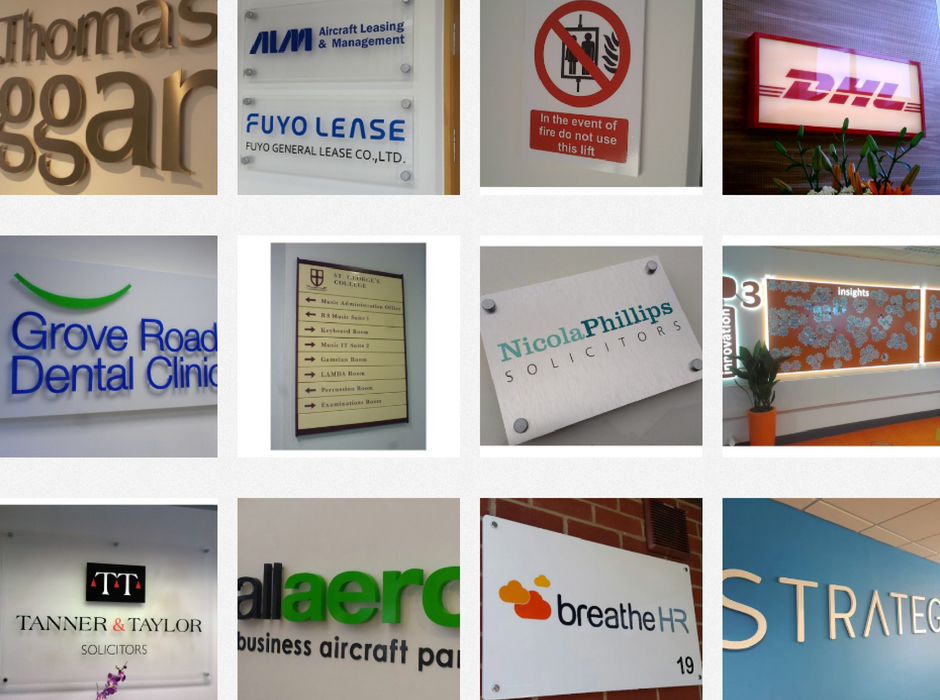 Establish and maintain your brand identity with signage