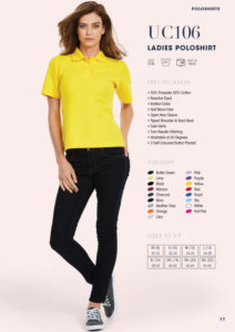 Ladies poloshirt workwear