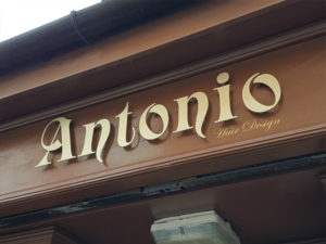 Antonio external signage