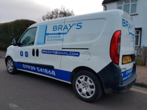 Brays window cleaning vehicle graphic