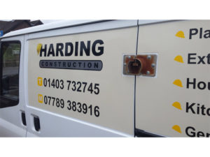 Harding construction van sussex