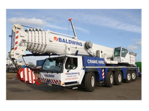 Baldwins crane hire vehicle graphics