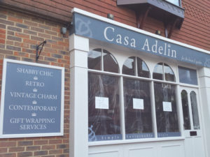 Casa Adelin window graphics and signage