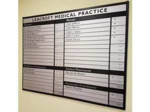 Medical Practice indoor sign