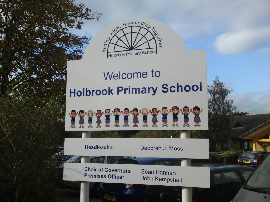 primary school sign