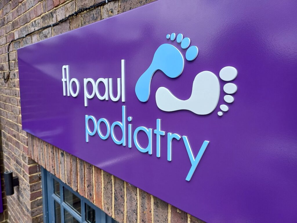 wall signage podiatrist logo