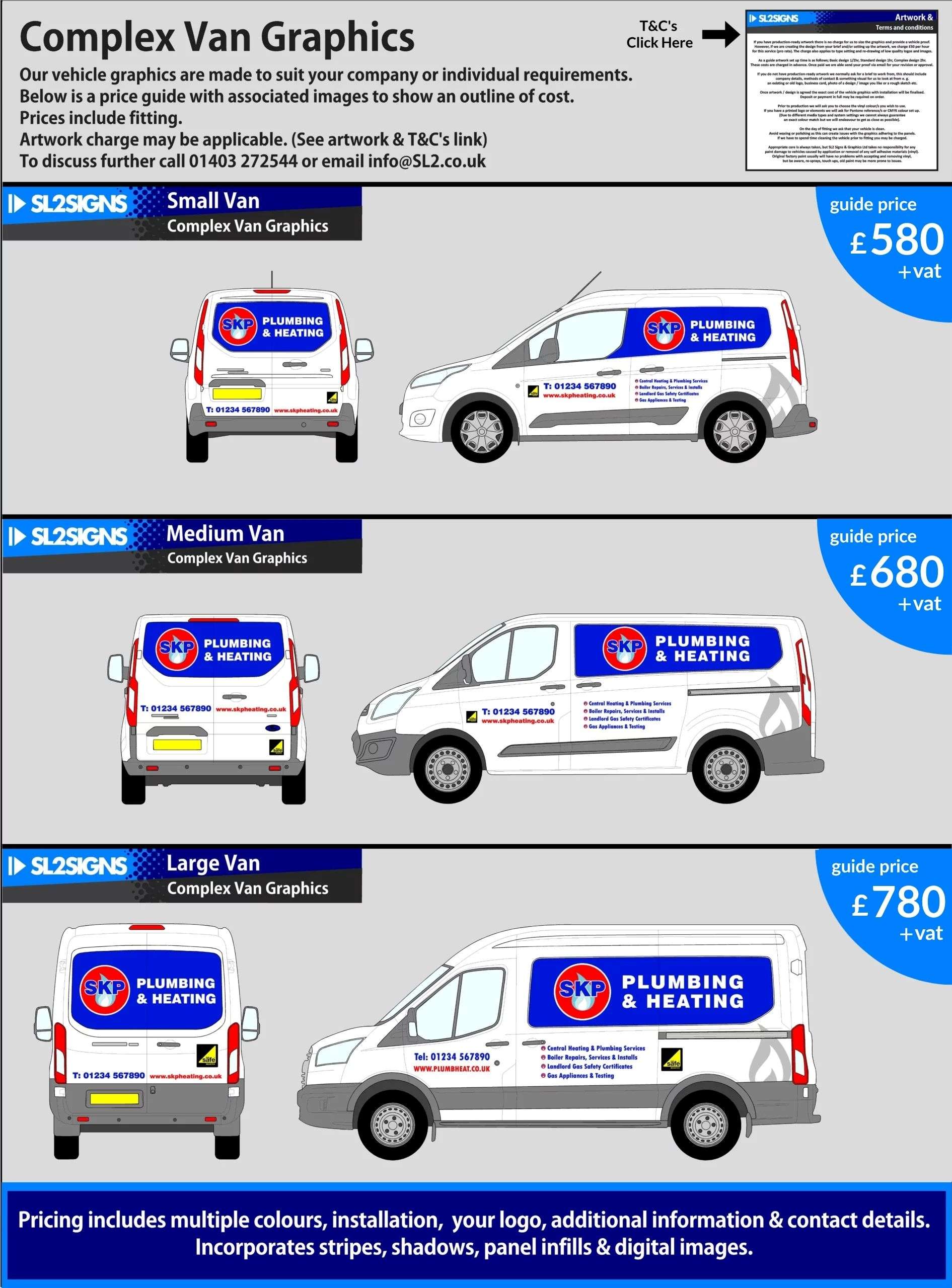 Complex van prices