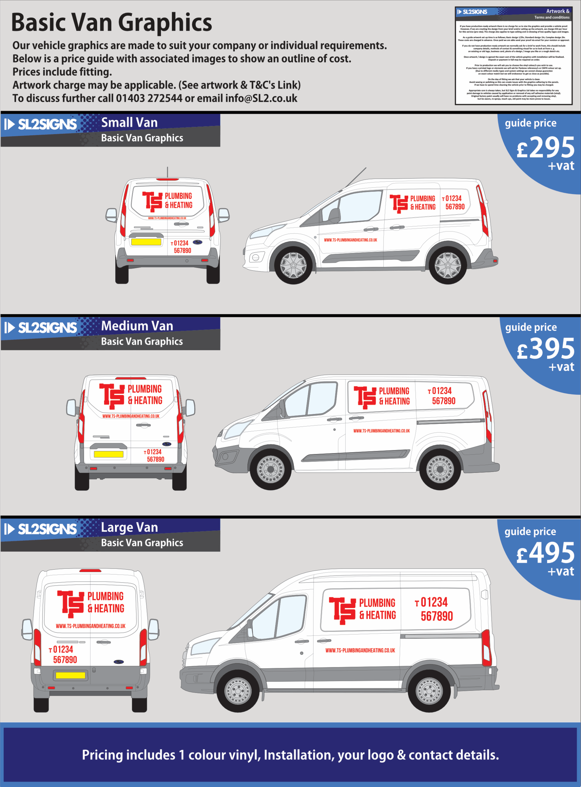 Basic van prices